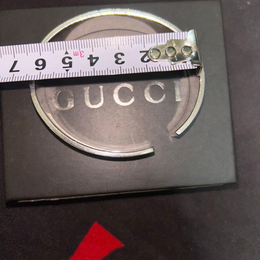 GUCCI シルバー　バングル