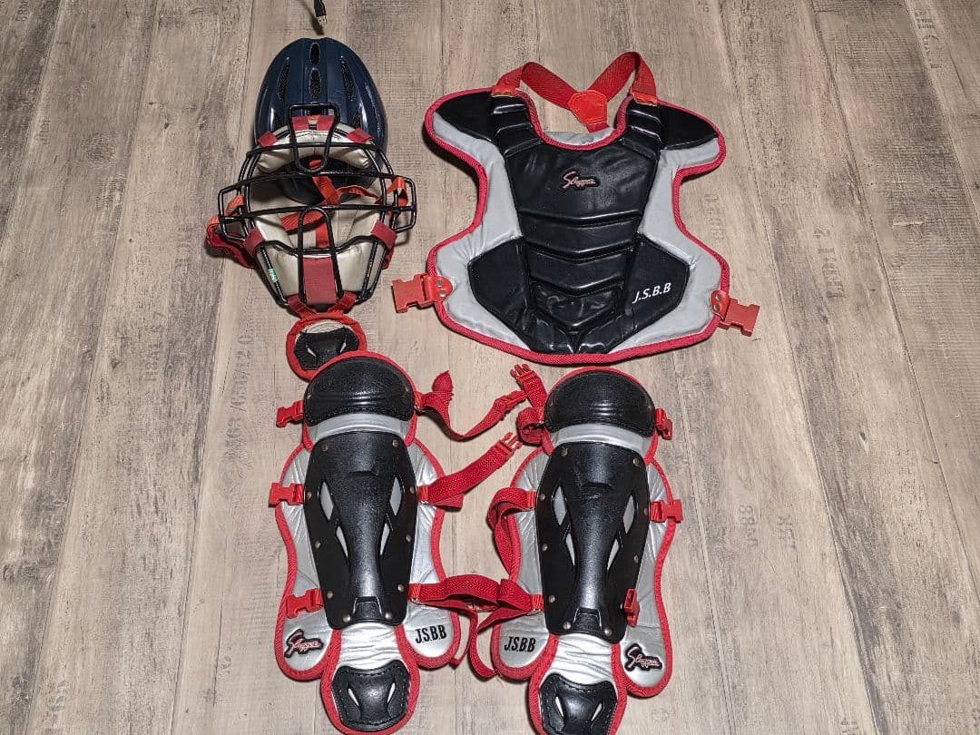 久保田スラッガー 軟式 少年用 キャッチャー防具 セット+ZETTヘルメット