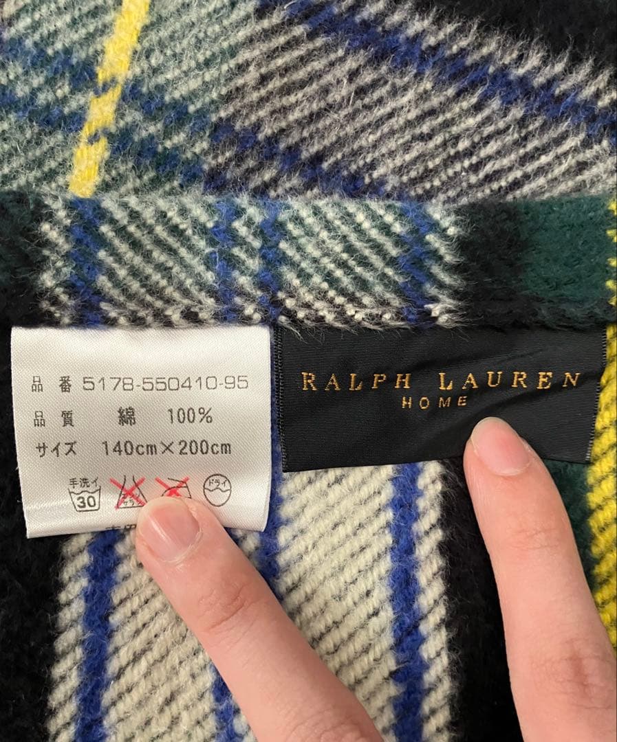 Ralph Laurenラルフ ローレン ブランケット 大判140x200cm