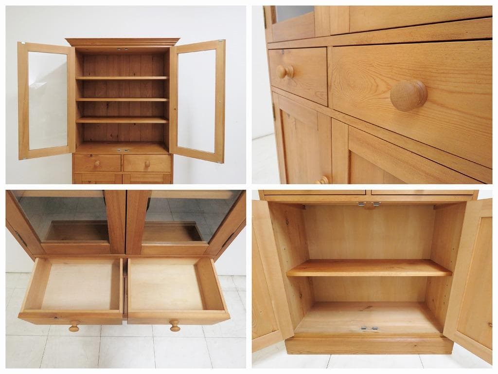 ペニーワイズ パイン無垢材 モノキャビネット 253,000円 食器 本 飾り棚