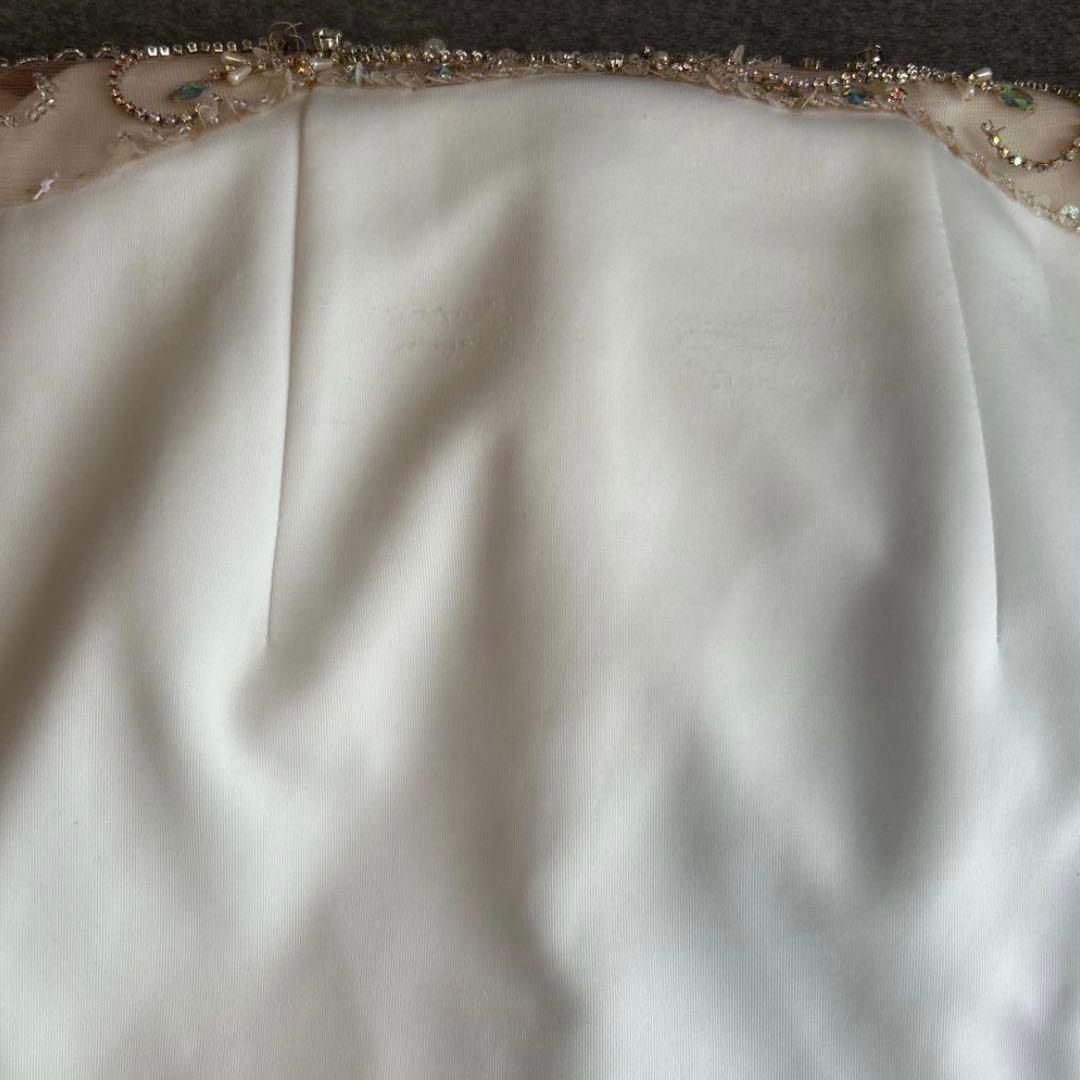 エンジェルアール　ホワイト　ビジュー　キャバドレス　ナイトドレス　タイト　ミニ