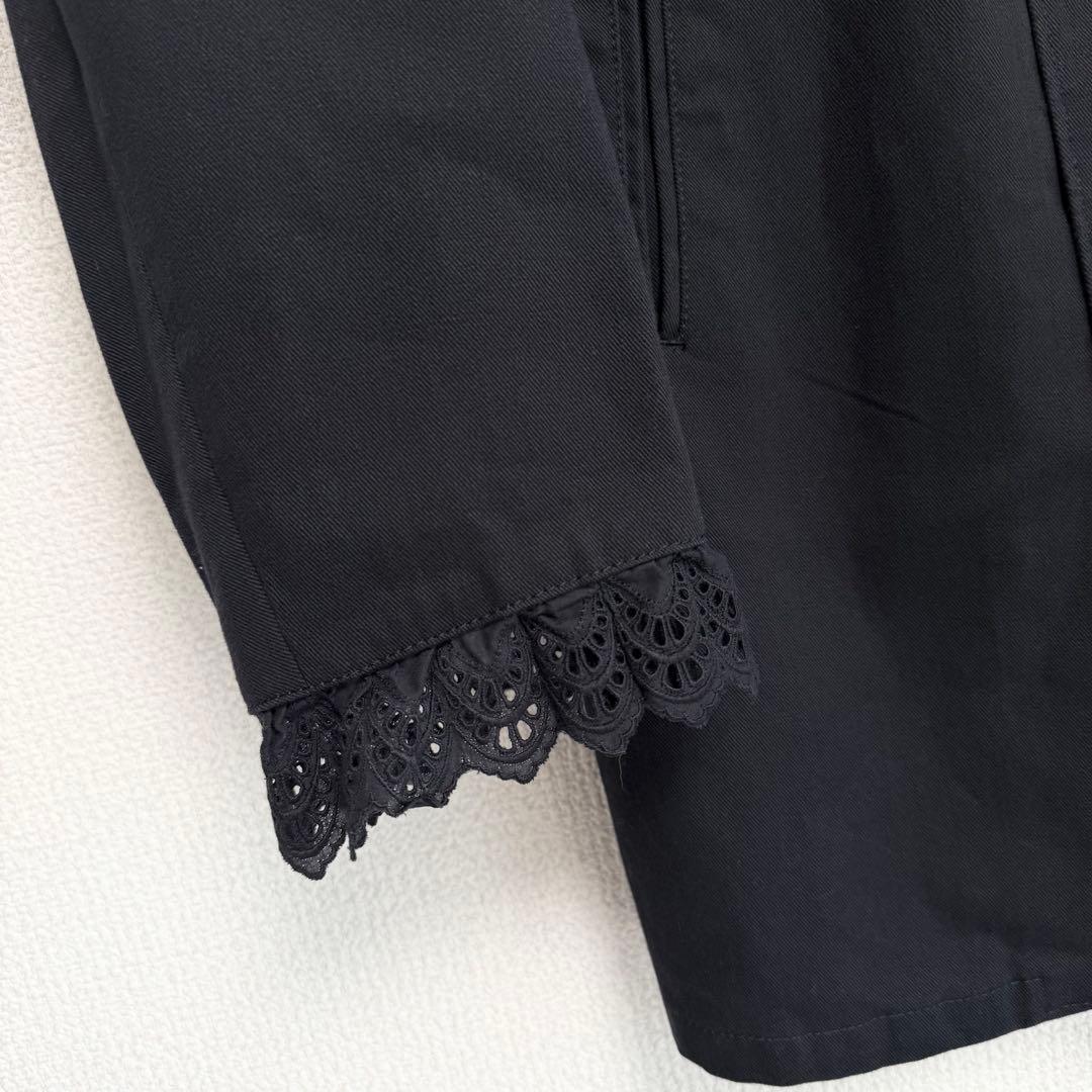 Y'S ヨウジヤマモト 袖&バッグレース装飾 オーバーサイズテーラードジャケット