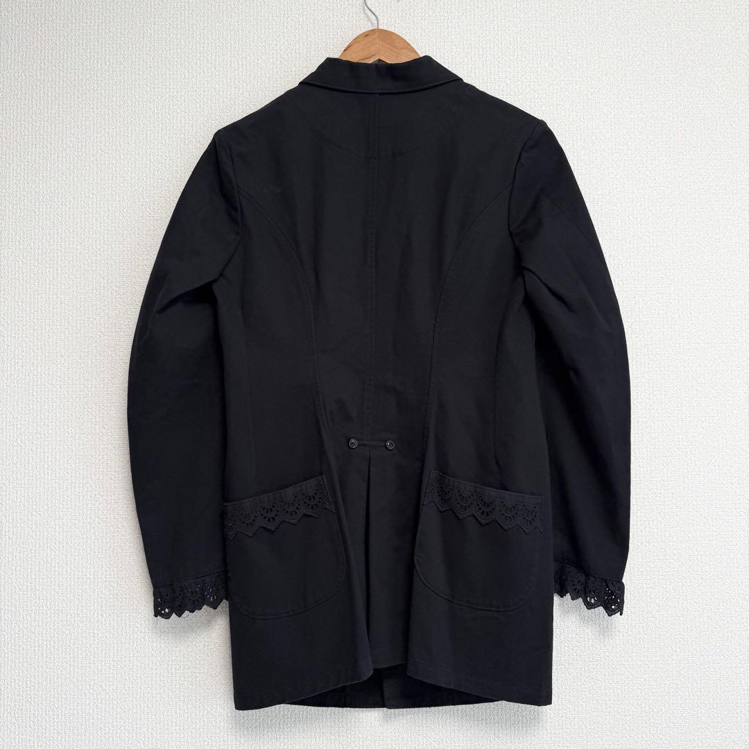 Y'S ヨウジヤマモト 袖&バッグレース装飾 オーバーサイズテーラードジャケット