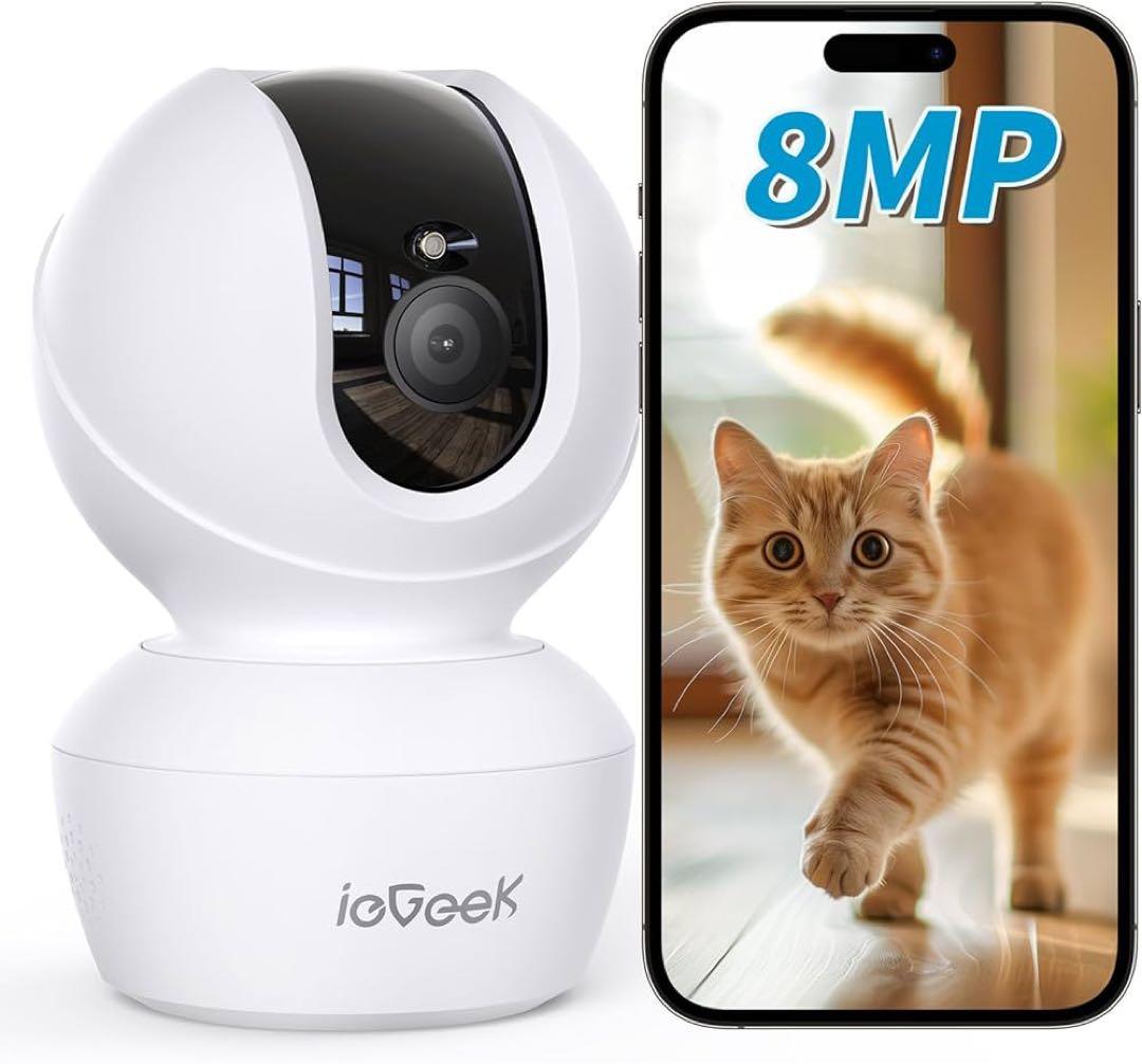 ペットカメラ、iPhone対応、監視カメラ、ieGeek ネットワークカメラ、屋