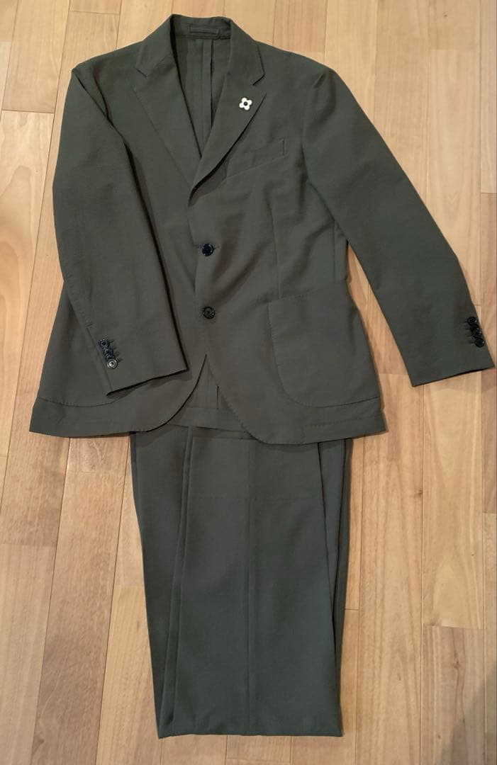 【美品】LARDINI〈ラルディーニ〉春夏スーツ　※仕立て直しあり