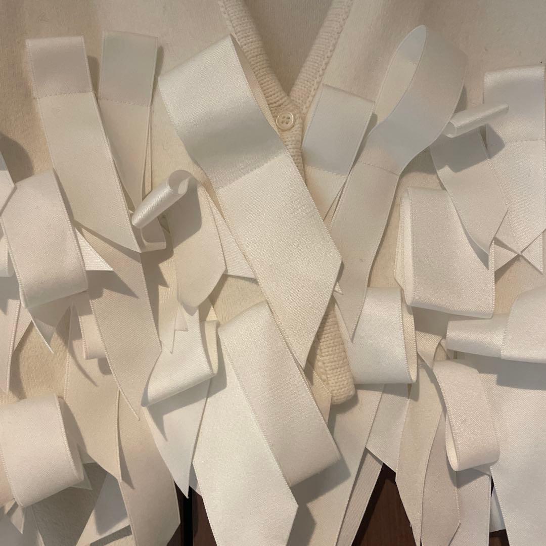 AEWEN MATOPH 25ssコットンカシミヤニットリボン