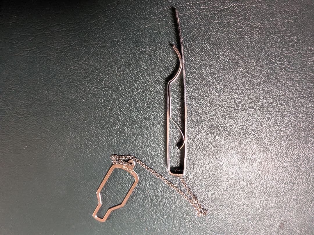 【K10 WG】ホワイトゴールドネクタイピン!!