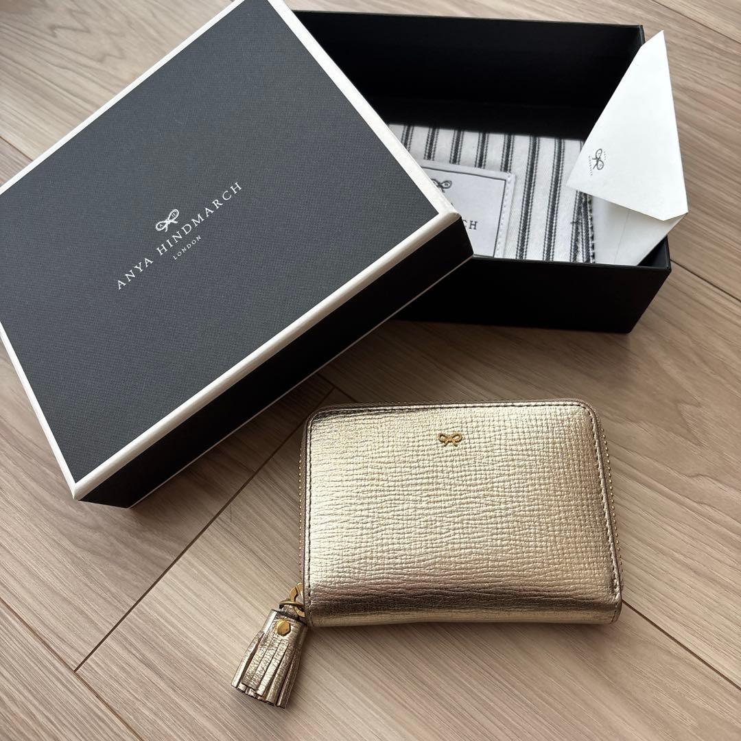 Anya Hindmarch 財布　ゴールド