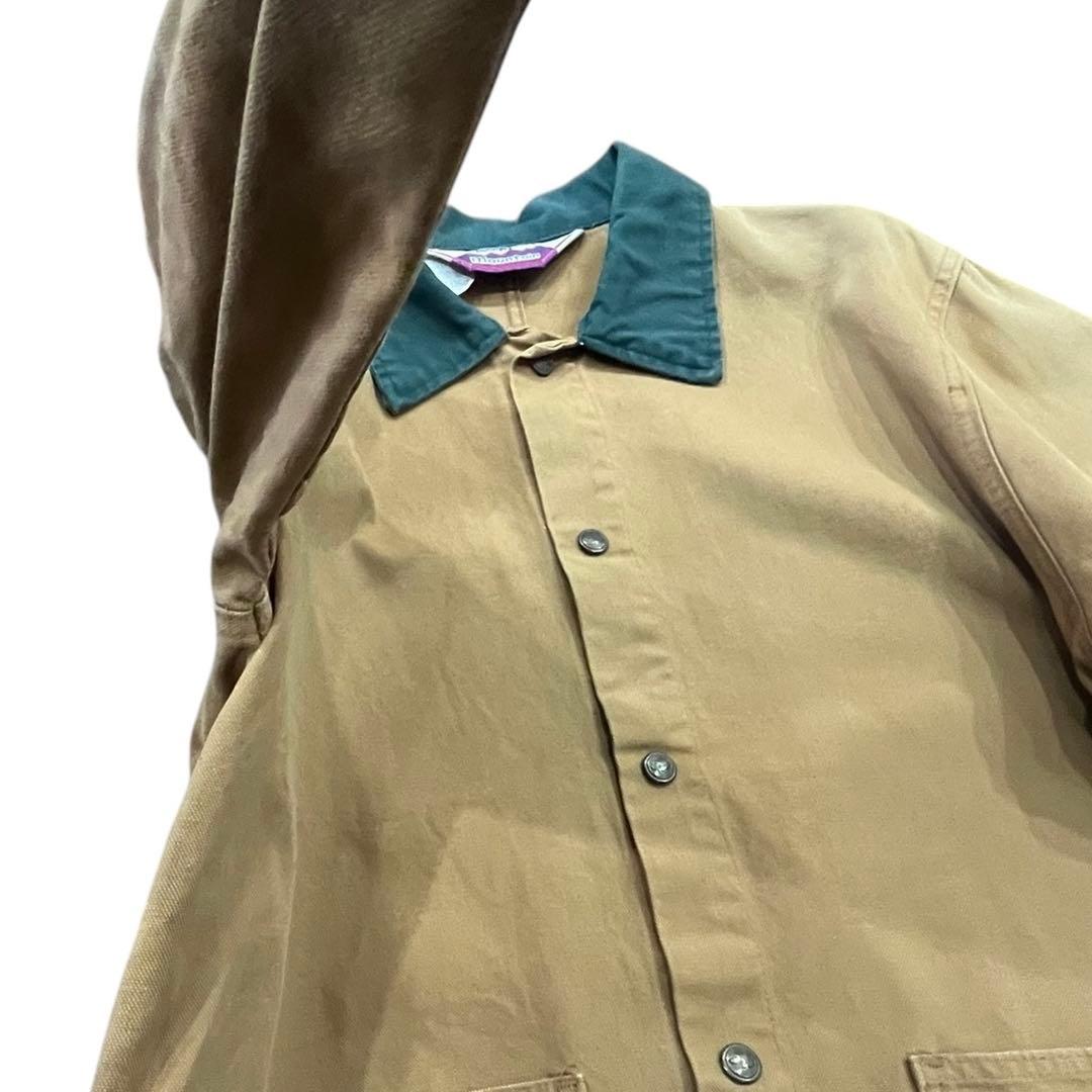 つ*し様 80sUSA製WALLSハンティングジャケットダック地 切替襟カバーオ