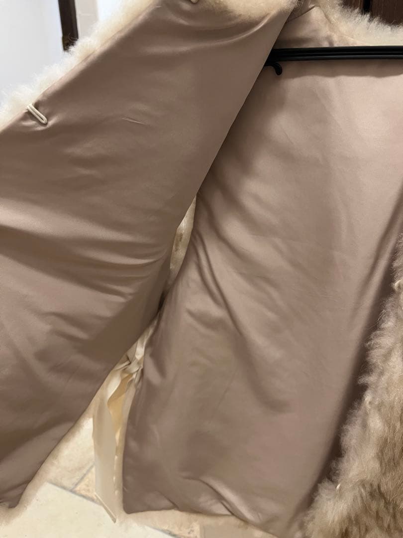 u-big ファー　ベスト　ベージュ