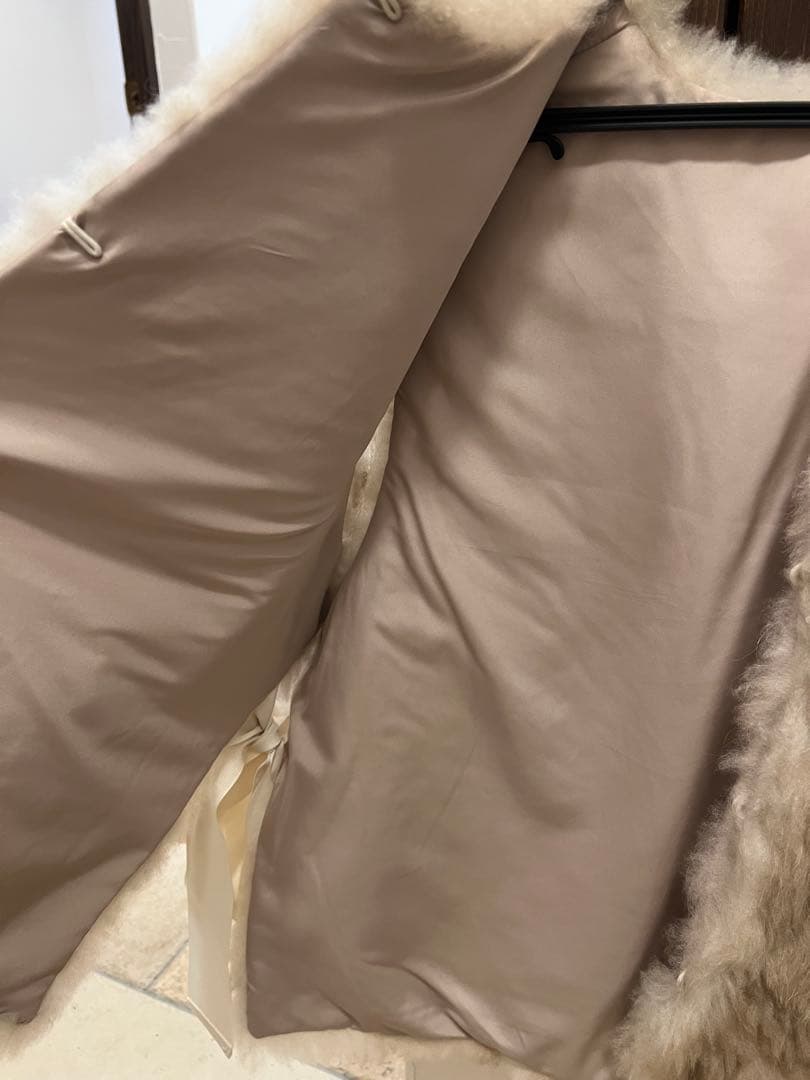 u-big ファー　ベスト　ベージュ