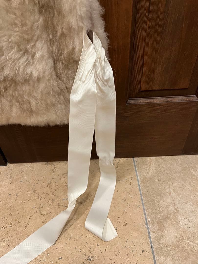 u-big ファー　ベスト　ベージュ