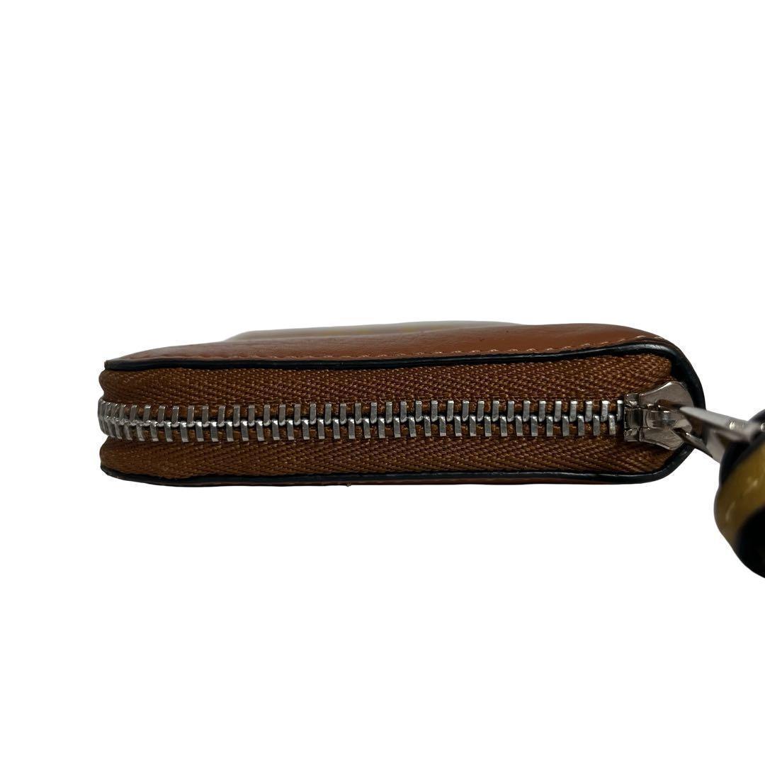 レア✨ロエベ ケース ミニ財布 ファスナー アナグラム ロゴ ブラウン