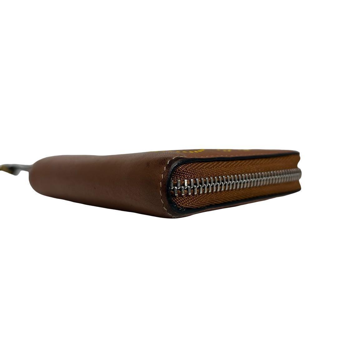 レア✨ロエベ ケース ミニ財布 ファスナー アナグラム ロゴ ブラウン