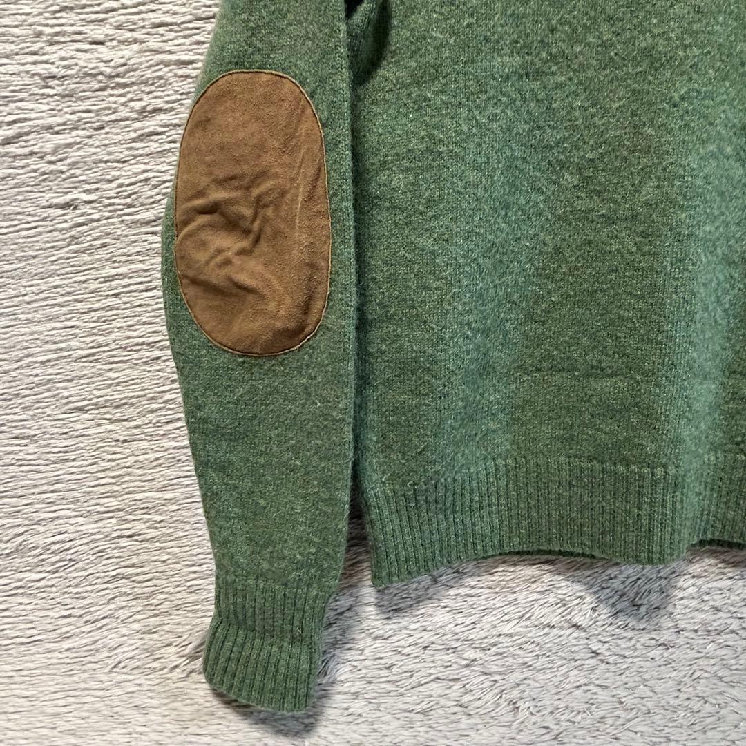 RRL ダブルアールエル　エルボーパッチウールセーター　XS ポロラルフローレン