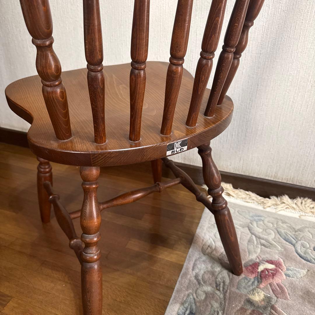 柏木工　椅子　ウィンザーチェア　ダイニングチェア　かしわ　木製　飛騨