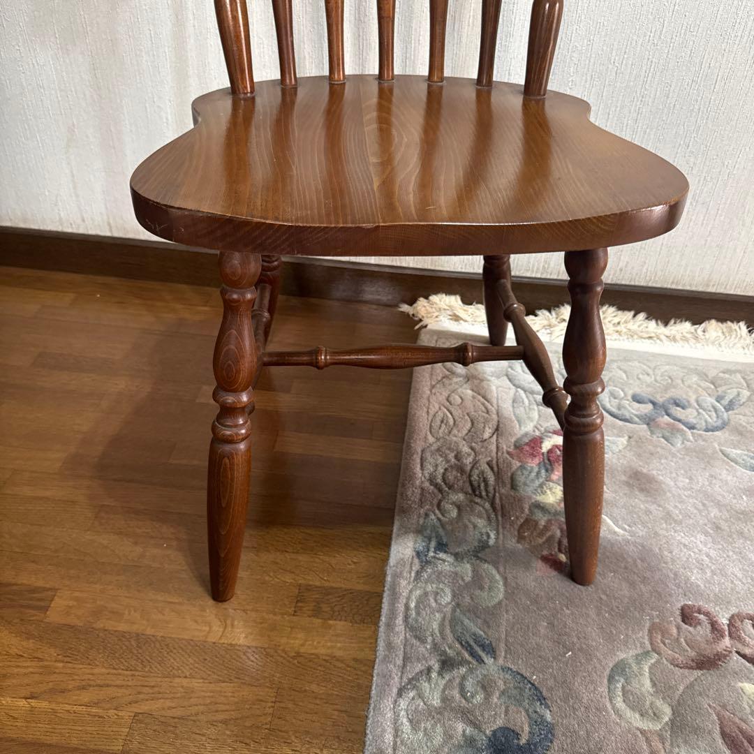 柏木工　椅子　ウィンザーチェア　ダイニングチェア　かしわ　木製　飛騨