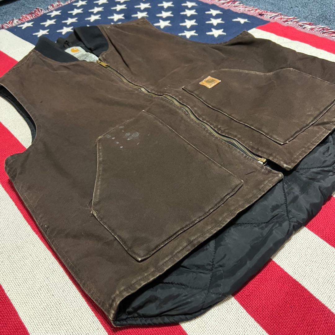 90s カーハートCarhartt ダッグベスト メキシコ製 ヴィンテージ