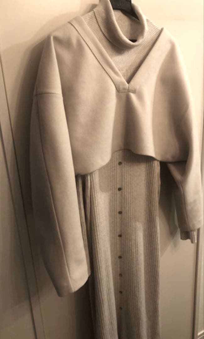 ワンピース AMERI LAYERED T KNIT DRESS