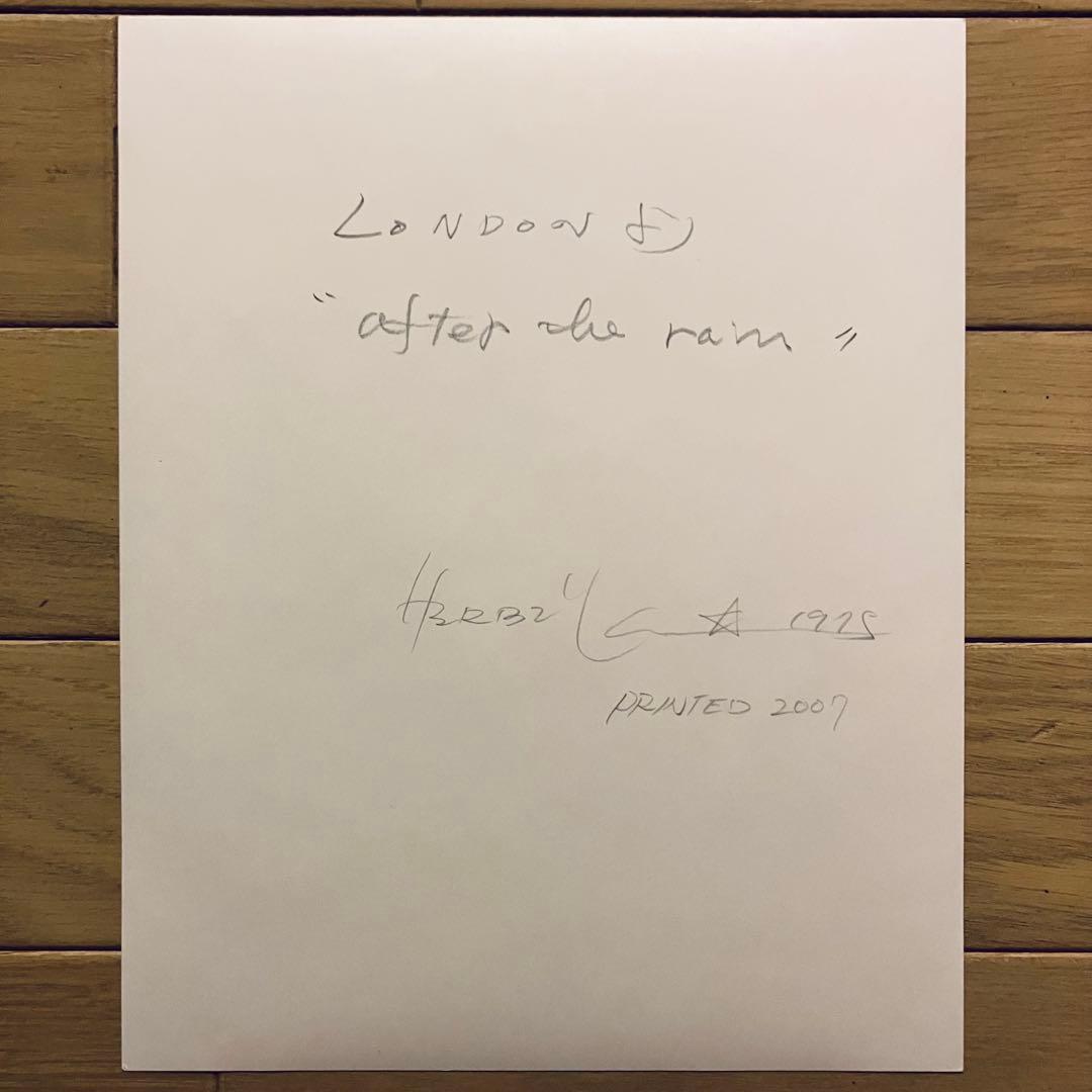 空*〕様 ハービー・山口 オリジナルプリント「ロンドンより」【署名入，プリントの
