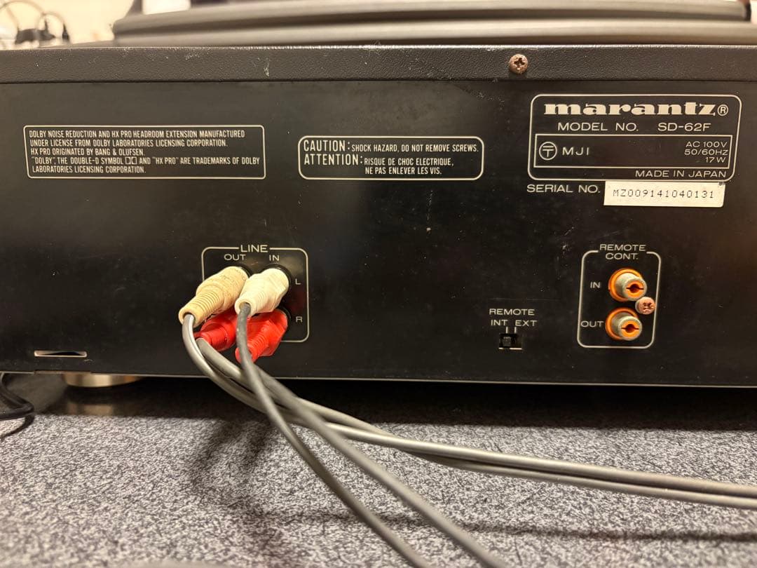 ラジオ・コンポ marantz STEREO CASSETTE DECK SD-62