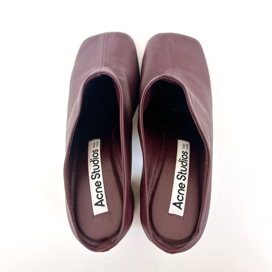 Acne Studios アクネストゥディオズ アクネ レザー ミュール ヒール