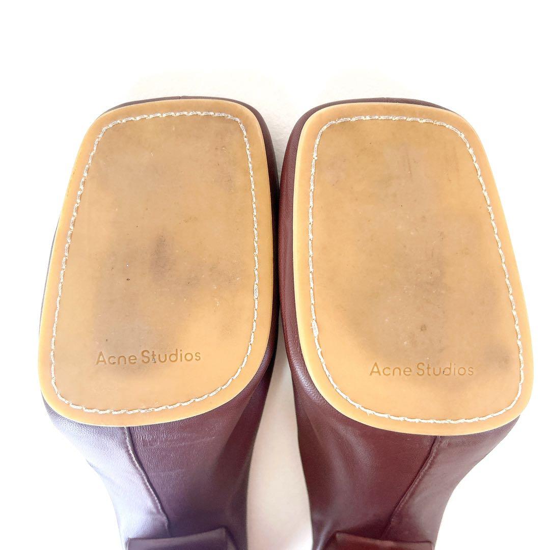 Acne Studios アクネストゥディオズ アクネ レザー ミュール ヒール