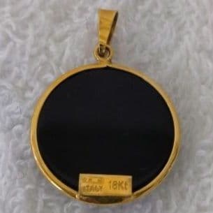 CAMEO ／カメオ虎ペンダントトップK18刻印／ イタリア製／未使用／タイガー