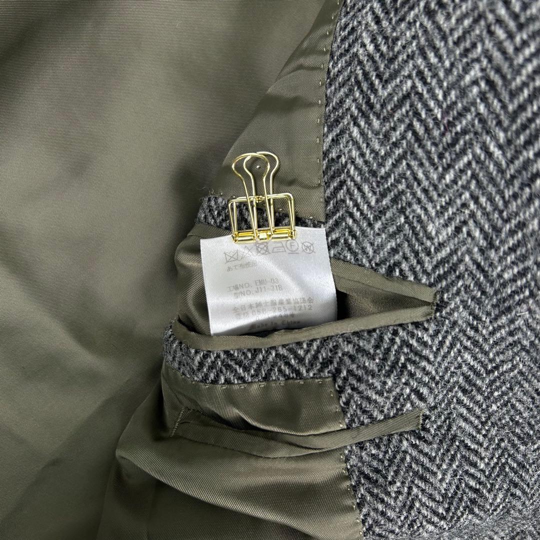 美品☆ハリスツイード オックスフォードクラシック ヘリンボーンジャケット BB5