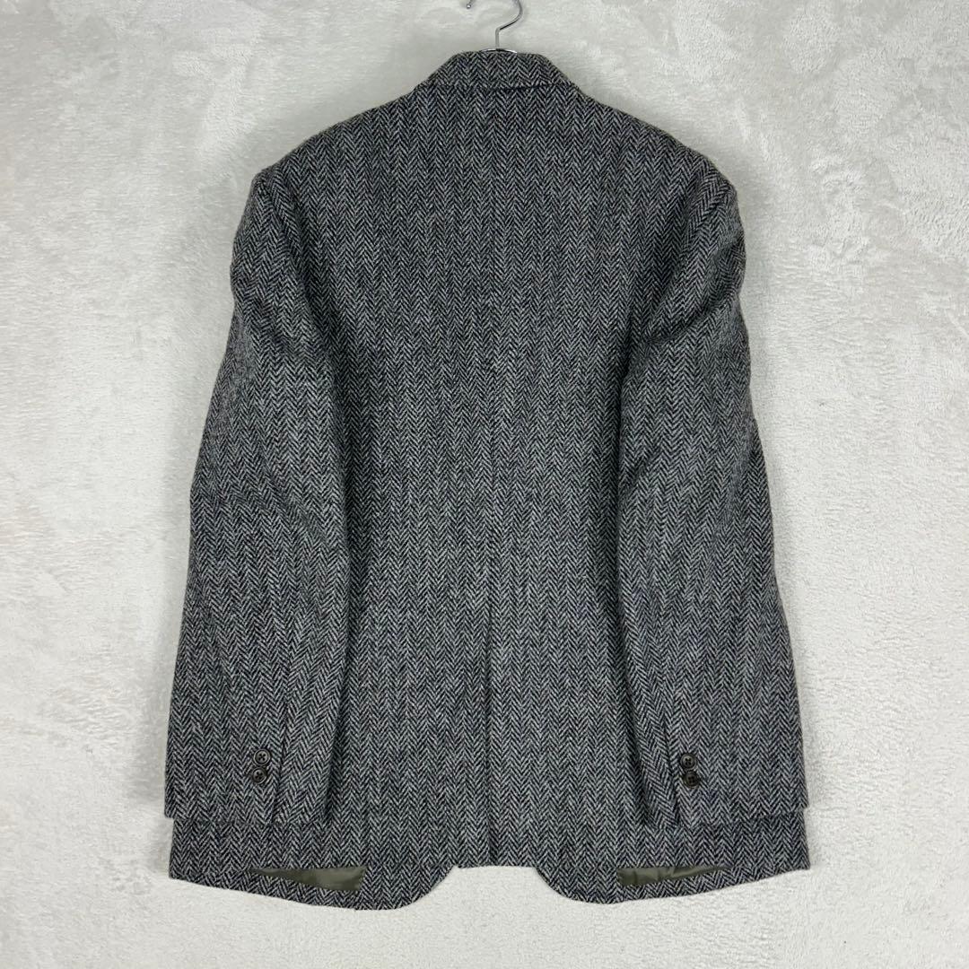 美品☆ハリスツイード オックスフォードクラシック ヘリンボーンジャケット BB5
