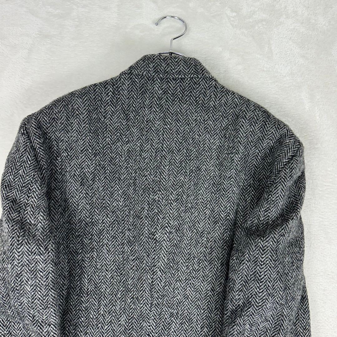 美品☆ハリスツイード オックスフォードクラシック ヘリンボーンジャケット BB5