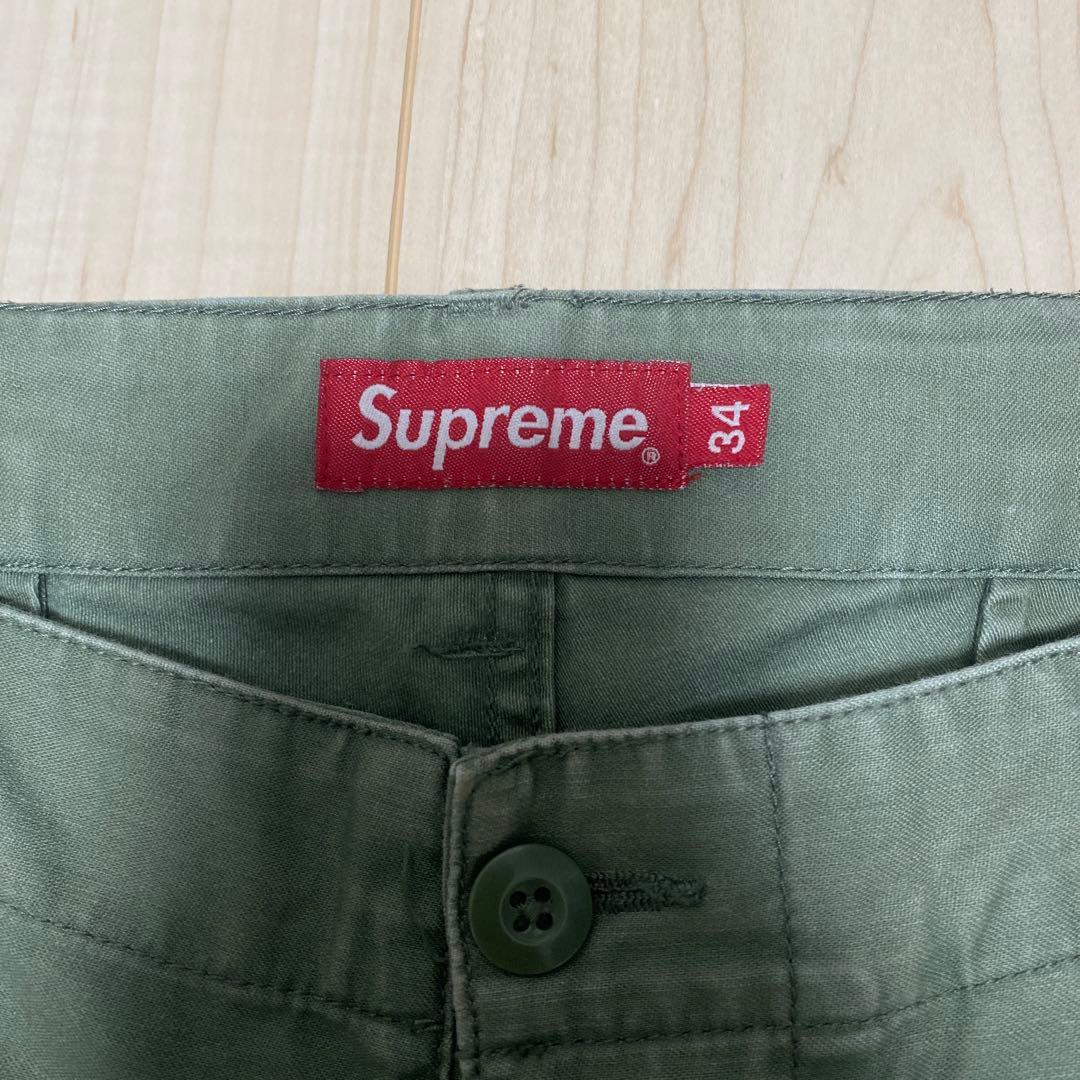 希少SUPREME Cargo Pant カーゴパンツ M65 オリーブ 34