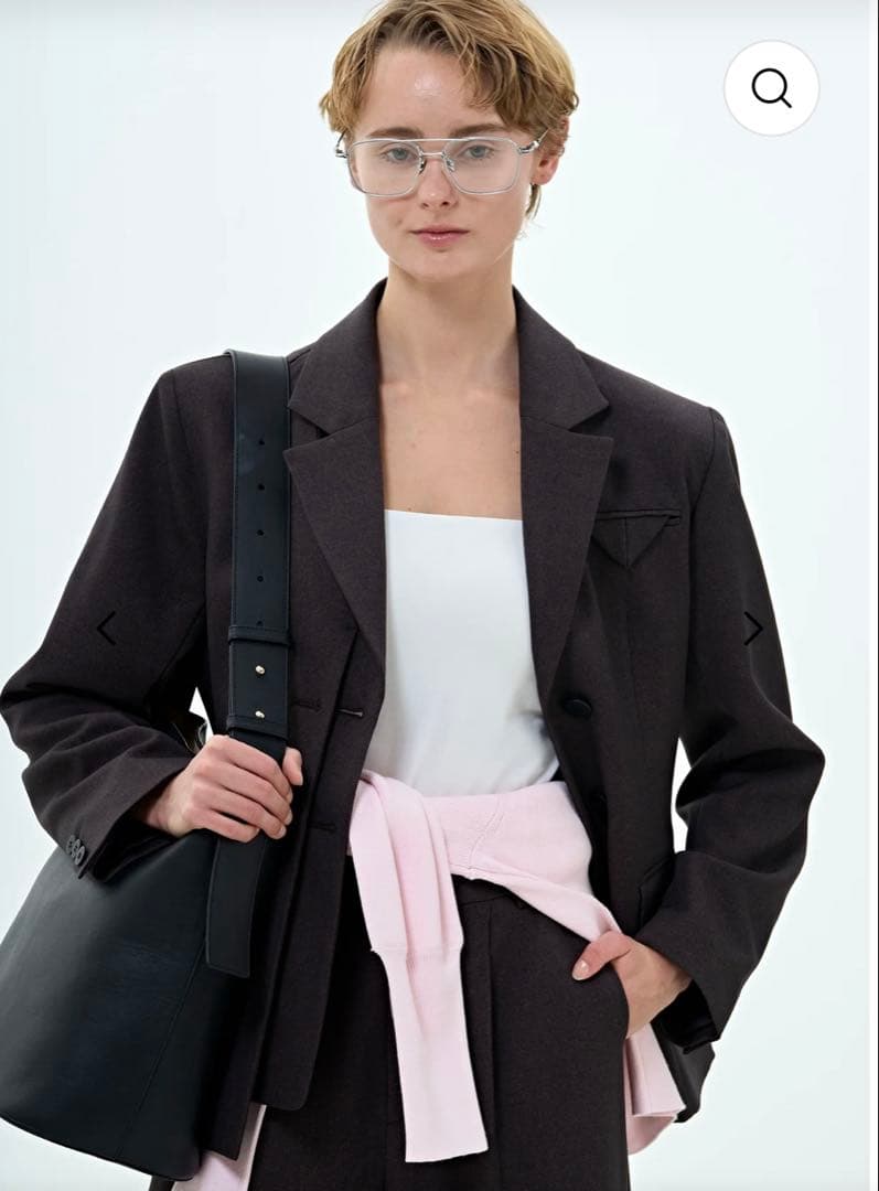 THETOE Lyucus Jacket - plain チャコールグレー　M