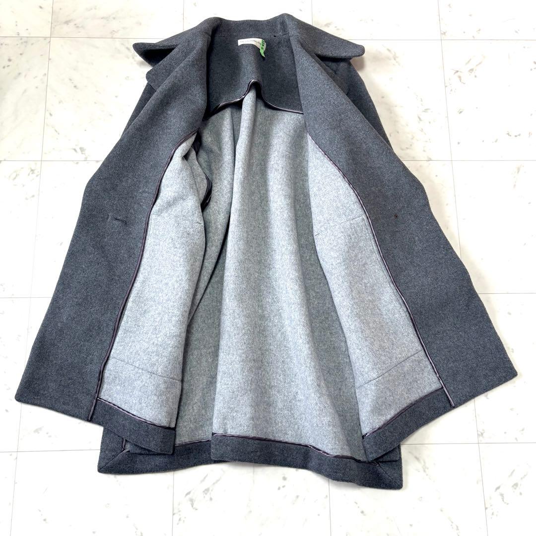 美品 デザインワークス　ウール混ビッグカラーコート　オーバーサイズ　38