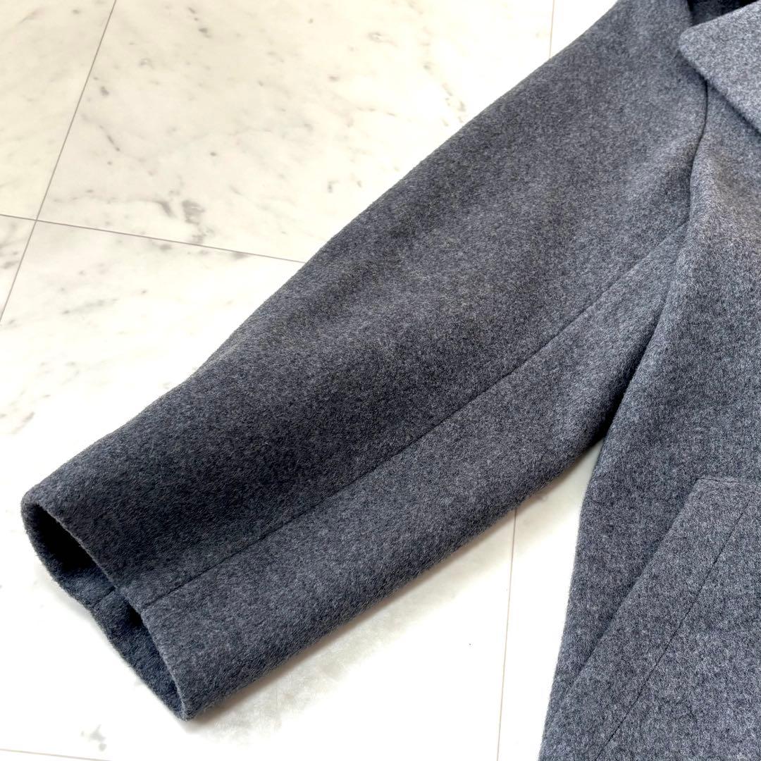 美品 デザインワークス　ウール混ビッグカラーコート　オーバーサイズ　38