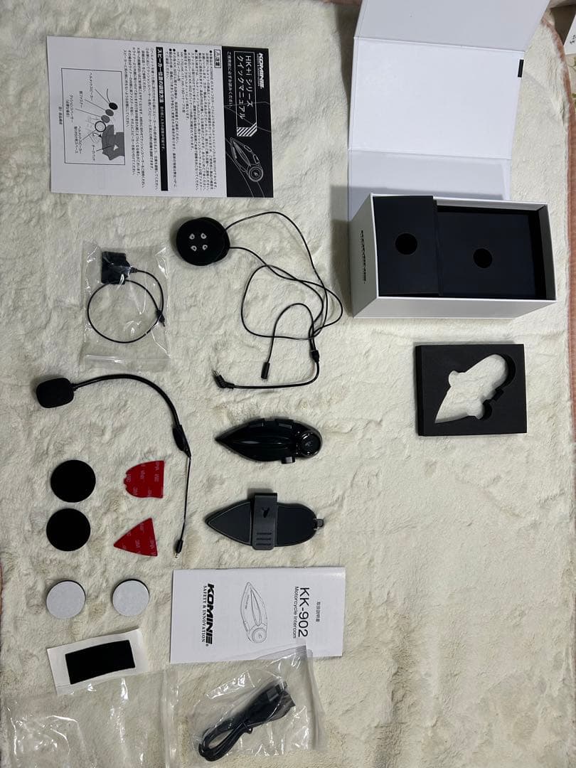 コミネ　KOMINE KK-902 インカム(未使用ですがヘルメットから外し)