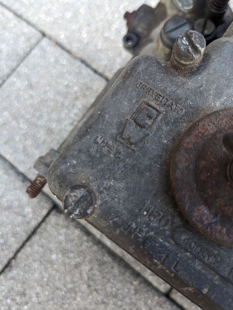 ウェーバーキャブレター４０Φ　ジャンク　旧車　当時物