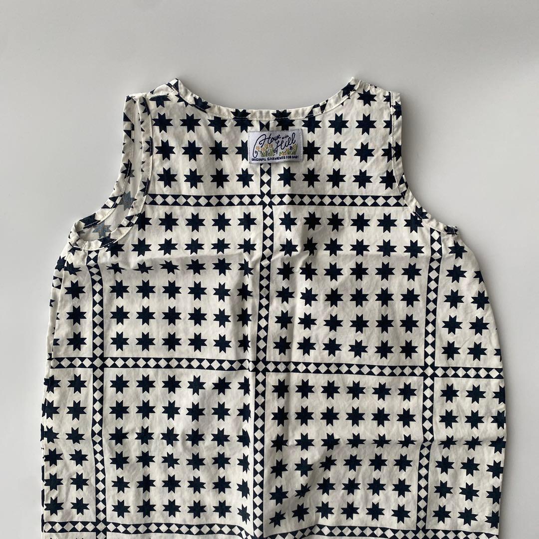 house on the hill ジャンプスーツ　tile 星柄　80