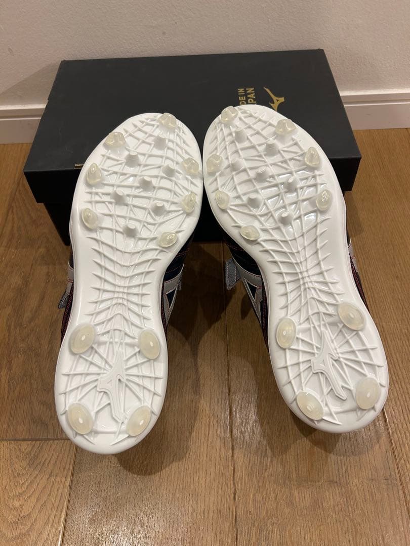 Mizuno 野球 スパイク ネイビー/ホワイト/レッド