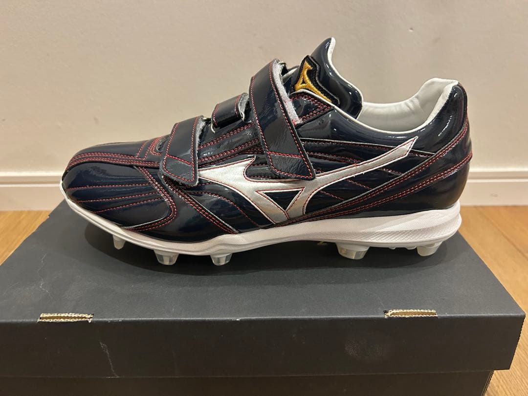 Mizuno 野球 スパイク ネイビー/ホワイト/レッド