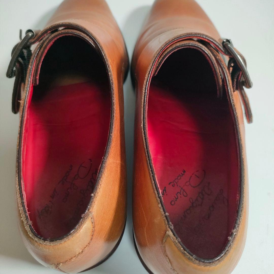 Dafino モンクストラップ 39 茶 イタリア製 ダフィーノ