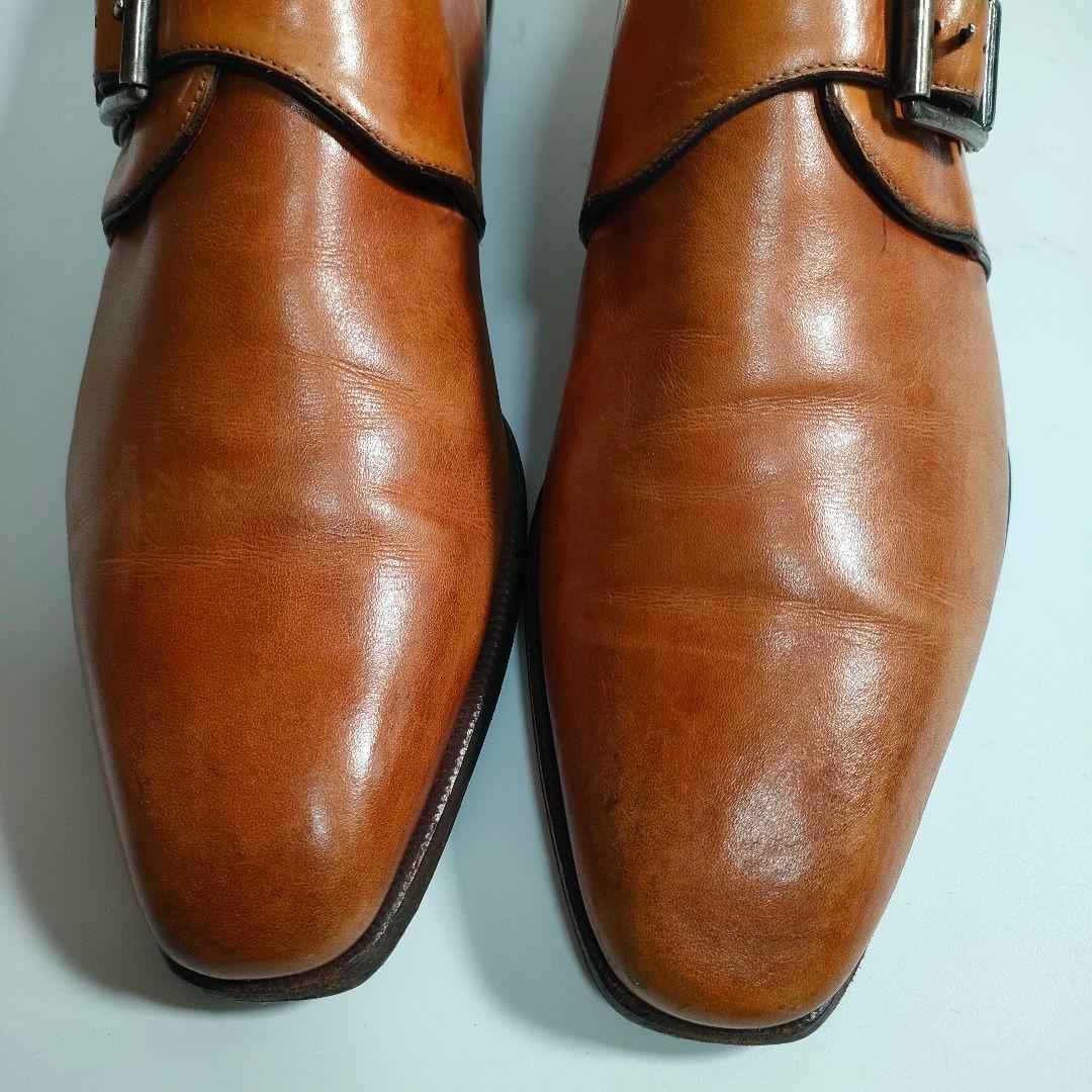 Dafino モンクストラップ 39 茶 イタリア製 ダフィーノ