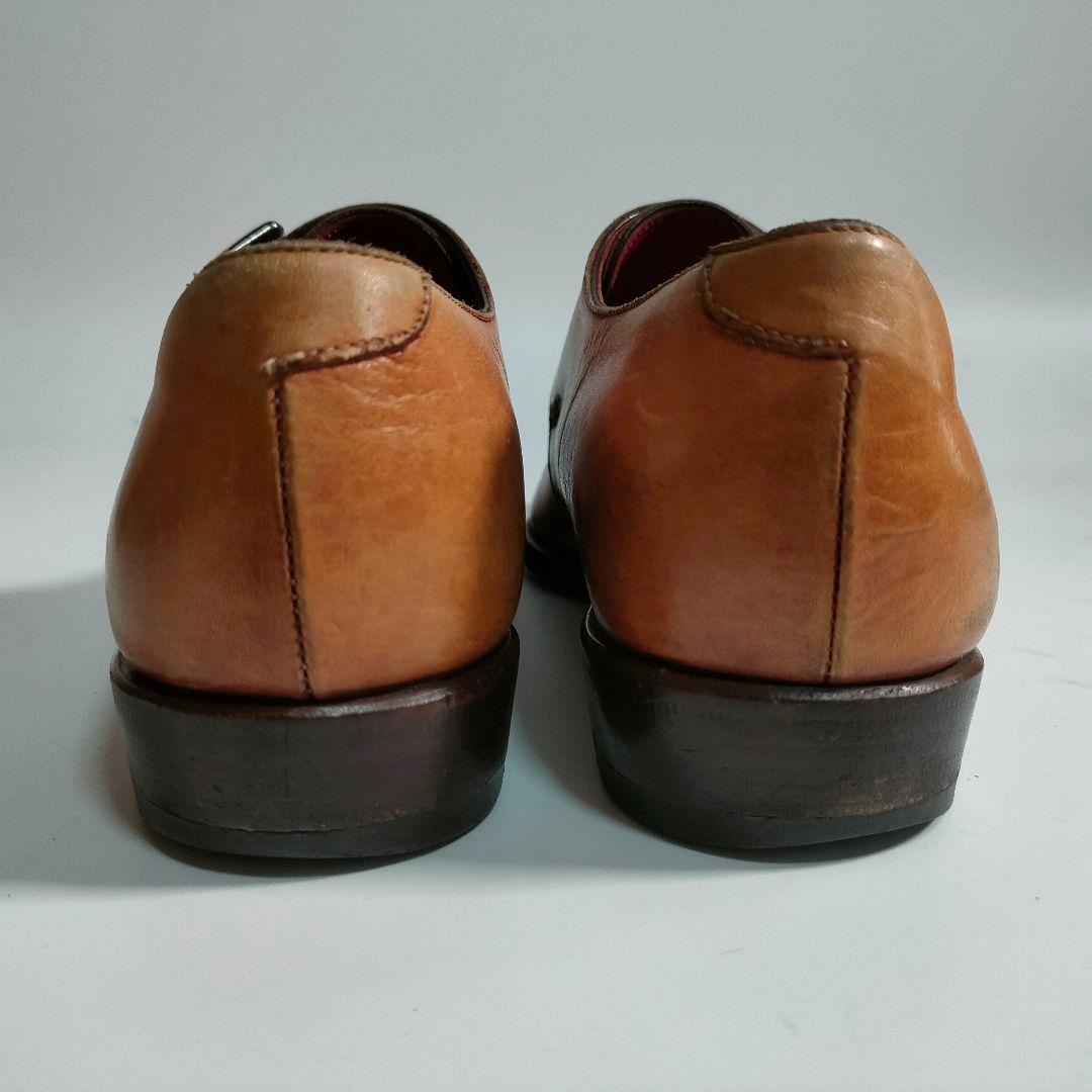 Dafino モンクストラップ 39 茶 イタリア製 ダフィーノ