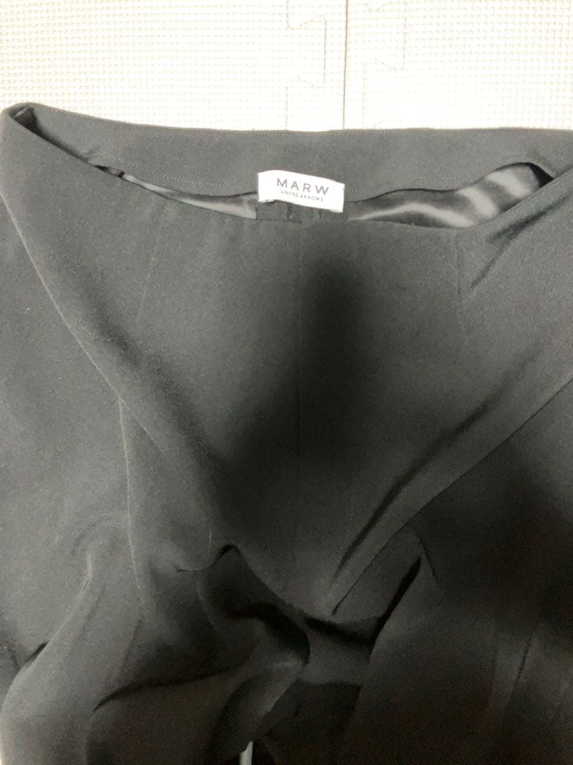 完売品　MARW UNITED ARROWS ツイルフレアパンツ　ブラック40