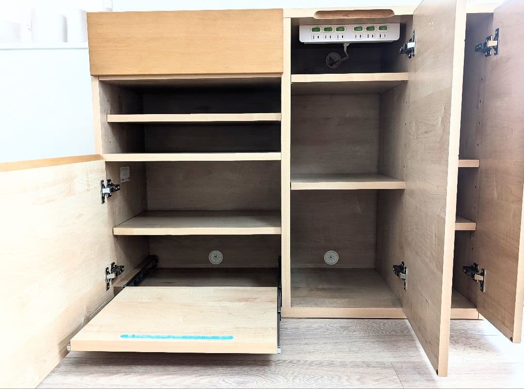 【送料込】モーブル　PatchII　キャビネット　オークナチュラル