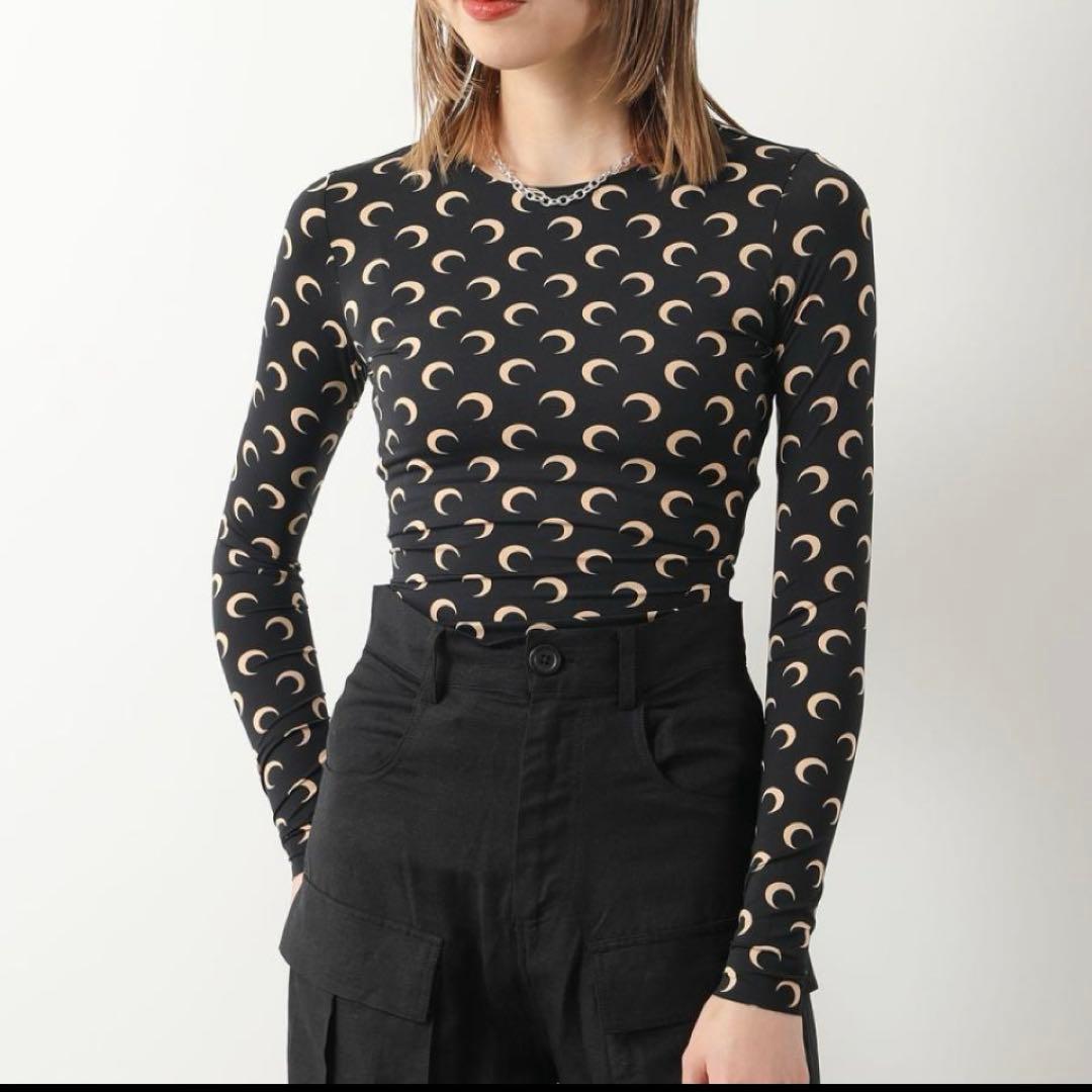 Marine Serre マリーン セル ロンT カットソー M 保存袋付