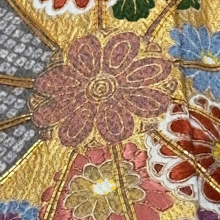 user_d8f4c6e9　訪問着　京友禅金彩加工　金駒刺繍　I506