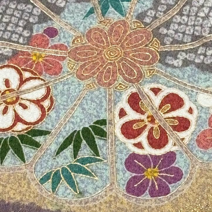 user_d8f4c6e9　訪問着　京友禅金彩加工　金駒刺繍　I506