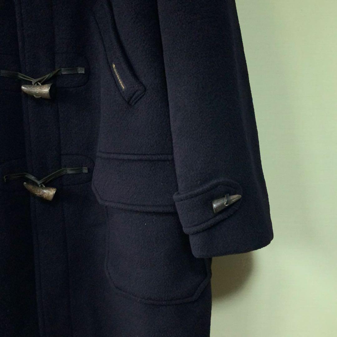 Aquascutum アクアスキュータム ダッフルコート42ネイビー英国製ウール