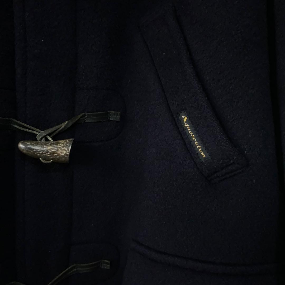 Aquascutum アクアスキュータム ダッフルコート42ネイビー英国製ウール
